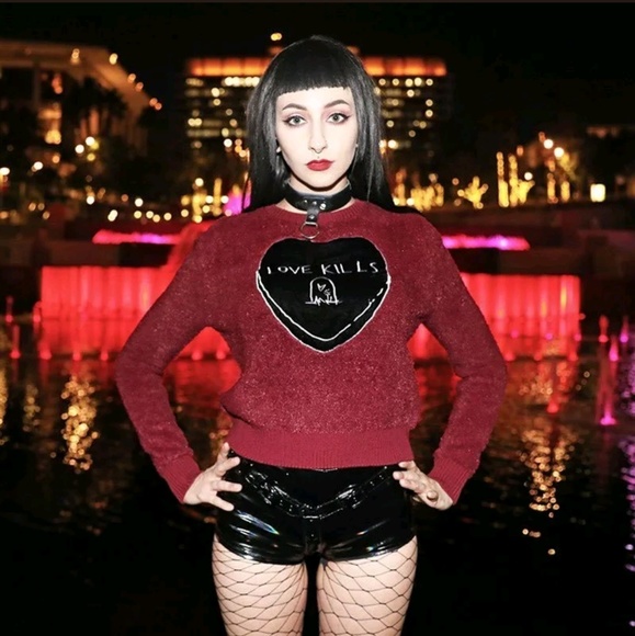 Iron Fist Sweaters - ISO Iron Fist Love Kills Knit Sweater Valentine